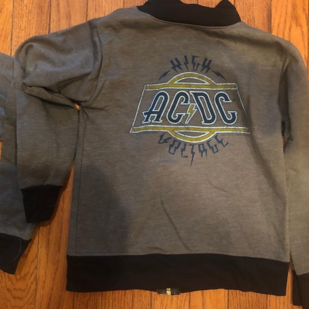Rowdy Sprout AC/DC Kids ZipUp Sweatshirt